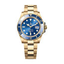 劳力士（ROLEX）潜航者型全金蓝 18k金材质 自动机械机芯 300米防水 日期显示41mm