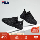 FILA斐乐女鞋跑步鞋火星二代复古老爹鞋运动鞋休闲慢跑鞋MARS Ⅱ 黑色-BK-F12W141116F 37.5