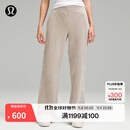 lululemon丨Scuba 女士中腰阔腿裤 *灯芯绒 LW5GBTA 河石色 M
