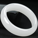 玉研香和田玉手镯女款玉镯子附鉴定证书 56-57圈口