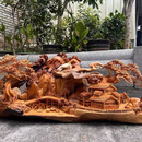 崖柏木雕摆件根雕山水花鸟根雕办公室摆件家居工艺品开业乔迁送礼 世外桃源定金500