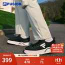 FILAFUSION 斐乐潮牌【章昊同款】男鞋2025新款厚底帆布鞋运动休闲鞋 黑/奶白-BG 42