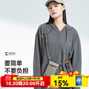 SANWA SUPPLY时尚单肩斜挎手机包 CORDURA耐磨双机收纳袋 户外包大容量装水瓶 竖款 灰茶绿