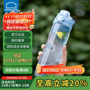 乐扣乐扣（LOCK&LOCK）人鱼线塑料运动水杯夏天便携水壶带刻度提手男女水杯子700ML蓝色