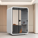 鑫蓝音坊 隔音房静音仓电话亭移动隔音房直播间洽谈室录音棚钢琴隔音房 白色高端款150*120*230