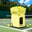 劲网火枪手JT-M6网球智能自动发球机训练器小巧便携单多人教练旗舰多色可选 暖鹅黄【APP+数显遥控双模控制】