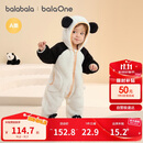 巴拉巴拉婴儿连体衣秋冬装宝宝外出抱衣爬服2025保暖绒感萌趣209425120201