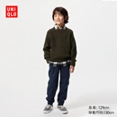 优衣库童装男童女童仿羊羔绒运动裤加绒保暖卫裤478140 478140/69藏青色 140