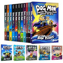 英文原版 神探狗狗18册Dog Man 狗狗侦探17册 Dav Pilkey儿童英语漫画章节 神探狗狗18册【平装】 神探狗狗全套18册【平装】