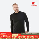 迪卡侬（DECATHLON）滑雪快干透气排汗轻量保暖滑雪打底OVW1 【男士】黑色上装 L