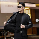 AX阿玛尼山羊皮白鸭绒夹克2025新款 黑色【单皮】 M 170