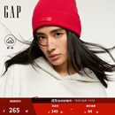 GAP女装2025秋季新款撞色Logo宽松抓绒套头连帽衫卫衣上衣792499 浅灰白 M (165/88A) 亚洲尺码