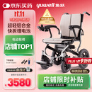 鱼跃(yuwell)电动轮椅车D130FL老人专用全自动智能可折叠轻便代步锂电