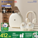 小白熊SnowBear吸奶器免手扶电动全自动热敷便携挂脖式双边吸乳器收纳包组合8909