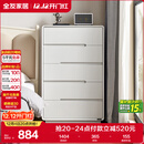 全友家居 五斗柜收纳储物客厅边柜家用餐边柜简约落地靠墙柜子