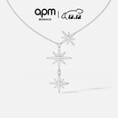 APM Monaco[杨紫同款]六芒星项链女设计感锁骨链送女友毛衣链