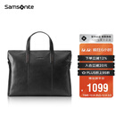 新秀丽（Samsonite）男士手提包13英寸电脑包休闲通勤文件袋牛皮革公文包TK9*09001