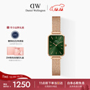 丹尼尔惠灵顿（DanielWellington）DW女士手表小绿表时尚欧美表经典复古小方表圣诞礼物DW445