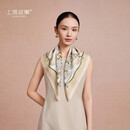 上海故事真丝丝巾100%桑蚕丝素绉缎礼盒款送妈妈妇女节生日礼物女围巾围脖