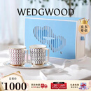 Wedgwood[圣诞礼物]马克杯金粉年华对杯心动礼盒咖啡杯水杯杯子结婚礼物