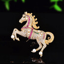 时尚轻奢【马到成功】生肖马高档胸针气质大气百搭胸花LT 高贵奢华【马到成功】