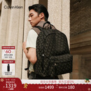 Calvin KleinJeans【圣诞礼物】25男士休闲通勤校园风ck提花大容量书包双肩包