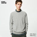优衣库男装女装KAWS羊绒圆领针织衫长袖毛衣毛衫25秋冬新款485272 03 灰色 L