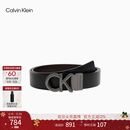 Calvin KleinJeans【圣诞礼物】男士商务绅士休闲双面用ck字母金属扣腰带皮带