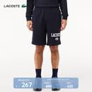 鳄鱼法国鳄鱼男装百搭日常舒适纯棉抽绳休闲短裤运动裤|GH7499 HDE/藏青色 M 4