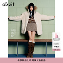 DZZIT地素短裤2025冬季新款复古千金风千鸟格包边设计裙裤女3J4Q1503W 黄褐色 M