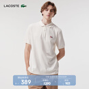 LACOSTE法国鳄鱼夏日系列男装短袖卡通鳄鱼休闲舒适Polo衫|PH8165 XFJ/奶油白 M 3 /170