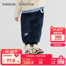 巴拉巴拉童装宝宝长裤男女童裤子2025冬装加绒保暖束脚裤2025209425108209