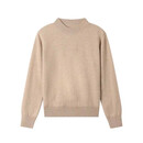 绒起【甜品系列】羊绒羊毛针织衫26支静版半高领羊毛衫经典内搭X5170 驼色 M 90-115斤