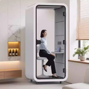 鑫蓝音坊 隔音房静音仓电话亭移动隔音房直播间洽谈室录音棚钢琴隔音房 白色高端款110*110*230