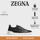 Zegna杰尼亚男鞋黑色Triple Stitch™SECONDSKIN奢华休闲鞋 黑色 41 (7)