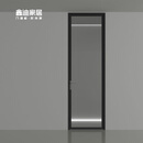 鑫迪钛镁合金门厨卫玻璃门卫生间门极窄门卫浴门定制洗手间门摩登系列 双包