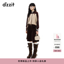 DZZIT【刘浩存同款】地素短裤2025冬新款美拉德灯芯绒五分裤女3J4Q104 棕色 XS