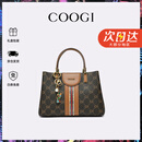 COOGI包包女包轻奢品牌手提托特包女士斜挎包情人节生日礼物送女友老婆 咖啡色 京仓直发