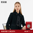 歌莉娅（GOELIA）小香风套装女冬季新款气质短外套半裙两件套1C1CAB030 00B黑色 L