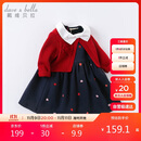 戴维贝拉【商场同款】女童连衣裙儿童裙子春秋女孩公主裙宝宝衣服