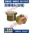SMVP防爆堵头4分6分DN15DN20碳钢镀锌外六角密封实心外丝闷盖丝堵闷头 按清单发货 默认运费到付