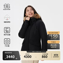 KOLON SPORT/可隆防水羽绒服 女子户外GTX防风透湿SNOWBALL高蓬中量鹅绒夹克 LKDJ4WT632-BK 黑色 M 165/88A