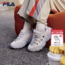FILA 杨幂同款|斐乐官方女鞋MUFFIN2025冬新款松饼鞋时尚摩登休闲鞋 微白-WW 37.5