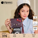 LeSportsac乐播诗新款HelloKitty系列刺绣凯蒂猫挂脖包护照夹卡包 凯蒂猫刺绣头像与小头像