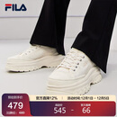 FILA 斐乐官方帆布鞋女鞋LAVA胖胖底厚增高鞋2025春夏板鞋休闲小白鞋
