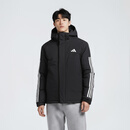 阿迪达斯 （adidas）男 运动型格系列 3S HOODED INS J 短棉服 JY8303 黑色  L 