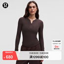 lululemon丨Hold Tight 女士紧身剪裁长袖亨利衫 LW3HN3S 红杉棕 S /6