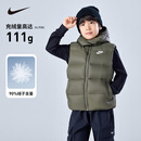 NIKE  耐克童装男女童羽绒马甲冬季新款儿童可拆卸连帽上衣