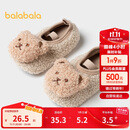 巴拉巴拉地板袜防滑点胶冬季加厚加绒婴幼儿保暖袜子学步不滑208424172204