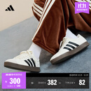 adidas「T头鞋」VL COURT复古休闲板鞋德训鞋男女阿迪达斯轻运动 汉玉白/黑色/树脂黄   38